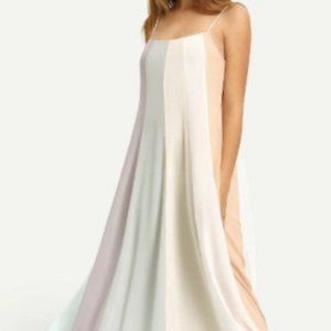 SHEIN Color Block Spaghetti Strap Maxi Dress